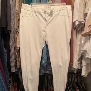 Jessica Simpson Super Skinny white jeans